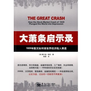正版包邮大萧条启示录:1929年股灾如何使世界经济陷入衰退(英)帕克　著,陈蔚　译电子工业出版社9787121079955