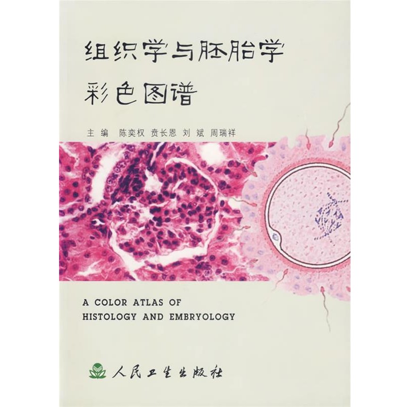 正版包邮组织学与胚胎学彩色图谱陈奕权　等主编人民卫生出版社9787117057431