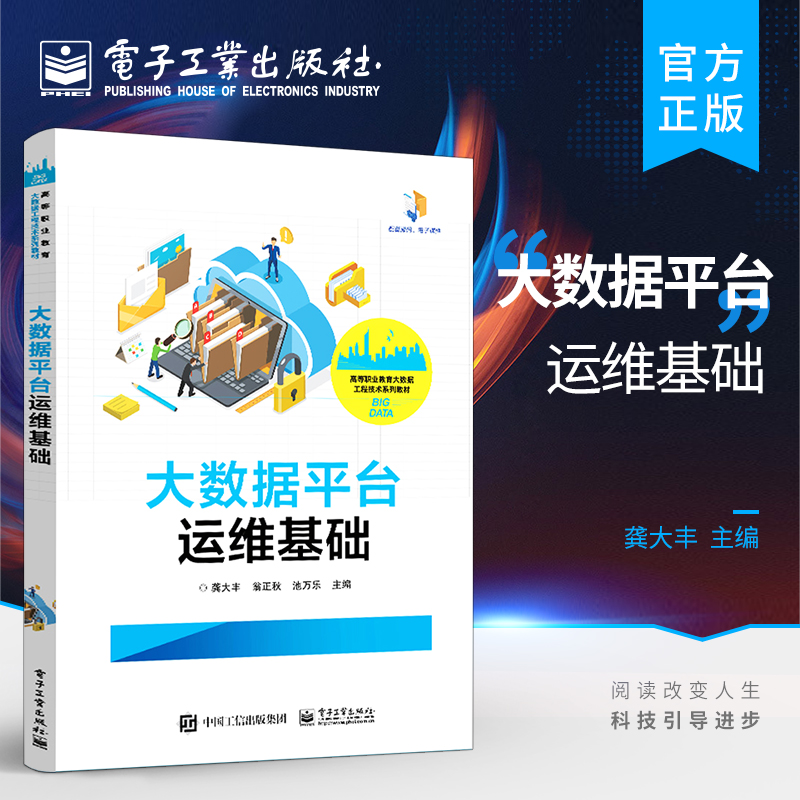 官方正版 大数据平台运维基础 Hadoop环境搭建与运维Hive HBase Hadoop常用组件安装 大数据系统运行维护书 龚大丰 电子工业出版社