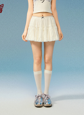 kblc法式bm风蕾丝花边蛋糕裙女夏季新款纯欲显瘦蓬蓬芭蕾公主短裙