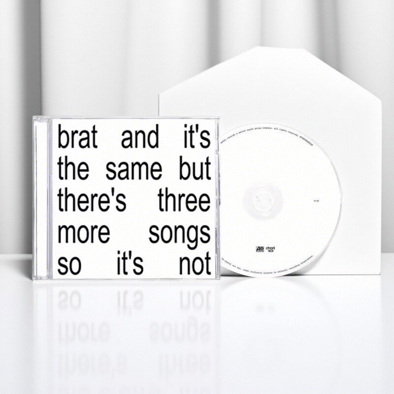 欧版进口Charli XCX查莉专辑BRAT相同但多了三首新歌不完全相同CD