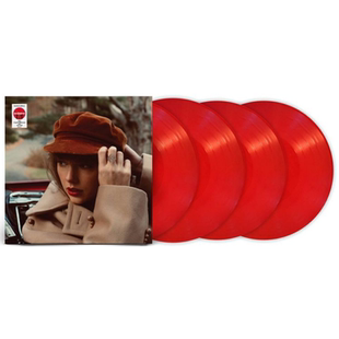 美版 泰勒斯威夫特Taylor专辑 Red红 重制版彩胶4LP霉霉黑胶唱片