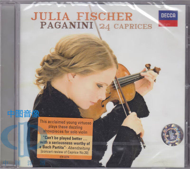 原装进口 茱莉亚·费舍尔 帕格尼尼24首随想曲 小提琴 欧版cd唱片