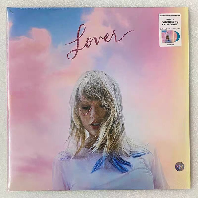 欧版进口Taylor Swift泰勒斯威夫特恋人Lover彩胶2LP霉霉黑胶唱片