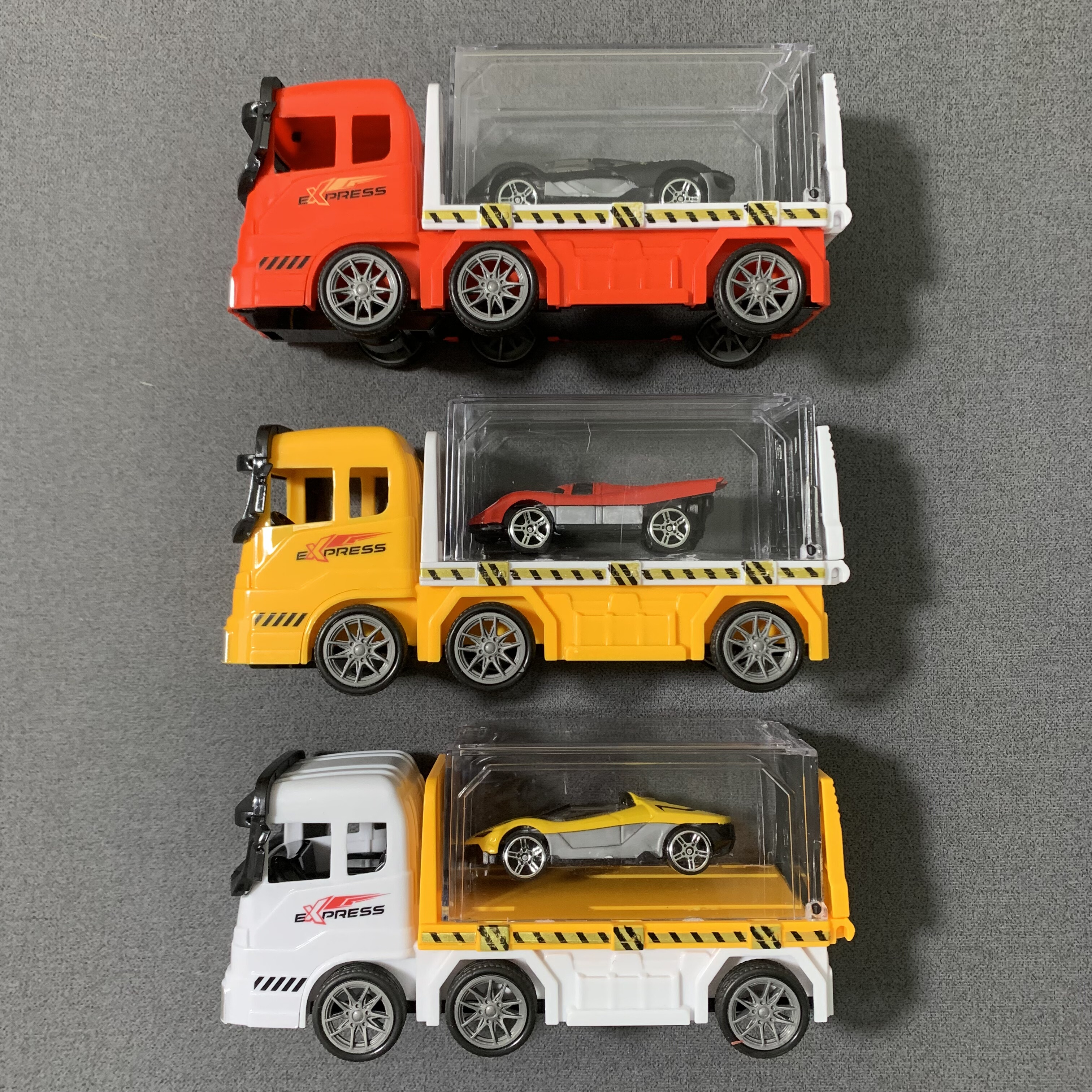 儿童惯性货柜车玩具运输拖车合金小汽车仿真模型男孩可拆卸收纳车