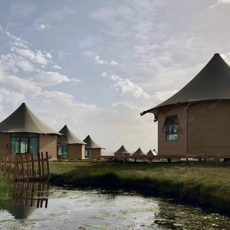 厂景区酒店帐篷多边形露营野奢900牛津布保暖天幕帐篷房抗磨耐撕