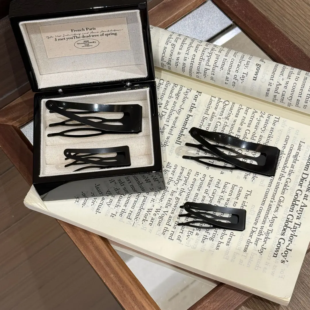 蓬松高颅顶黑色隐形插梳BB夹好用公主头小碎发神器侧边刘海发夹S