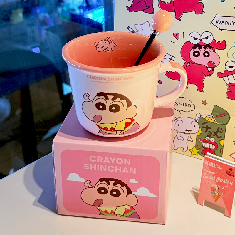 【官方正品】蜡笔小新马克杯