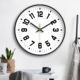 钟表挂钟客厅电子时钟简约2026新款 创意大字静音钟 背景墙时尚