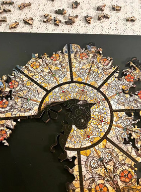 教堂猫爆款拼图新CathedralCat异形木质黑色猫咪解压拼图生日礼物