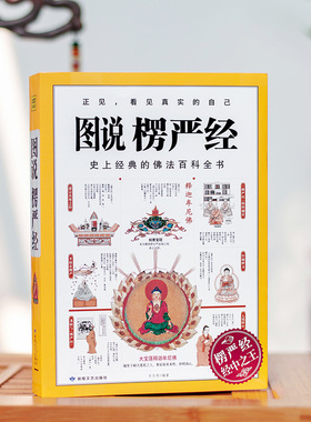 搜书正版图说楞严经 经典佛法百科全书图解版 佛教正法代表作品 图解大佛严经讲义书籍 佛学入门书籍