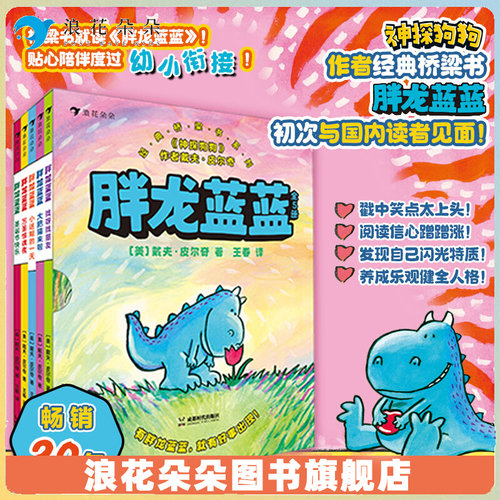 浪花朵胖龙蓝全5册正版神