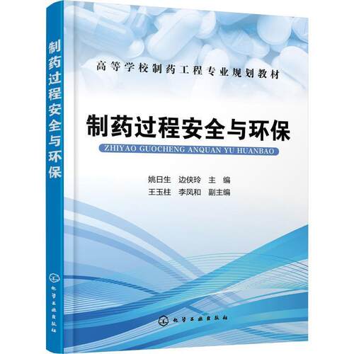 正版制药过程安全与环保 姚日生,边侠玲 主编 王玉柱,李凤和 副主