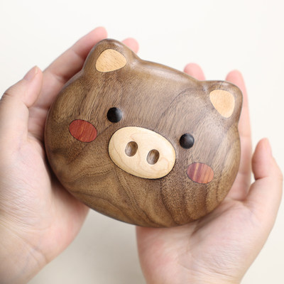 玩伴儿儿童乳牙盒北美黑胡桃制作