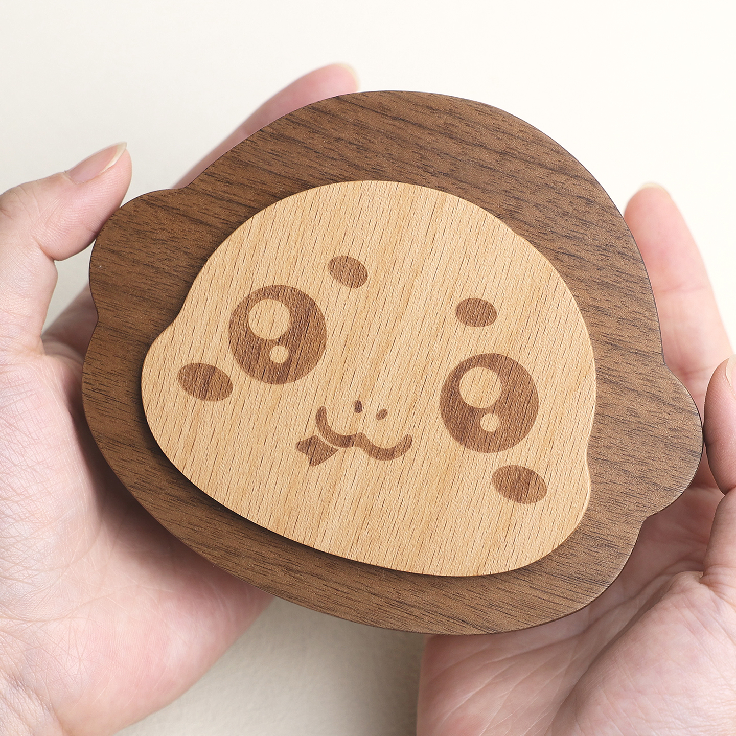 玩伴兒胎發臍帶實木乳牙盒