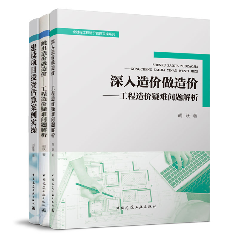 【全3本】全过程工程造价管理实操系列 跳出造价做造价深入造价做造价工程造价疑难问题解析 造价师书籍 中国建筑工业出版社