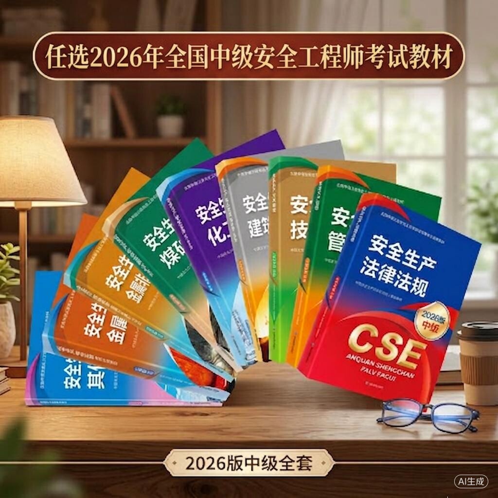 【任选】2026年新版中级注册安全师工程师教材建筑施工专业考试书题库实务法律法规技术基础生产管理安全工程师 其他化工金属煤矿