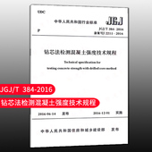 团购优惠 2016 标准规范 T384 钻芯法检测混凝土强度技术规程 JGJ
