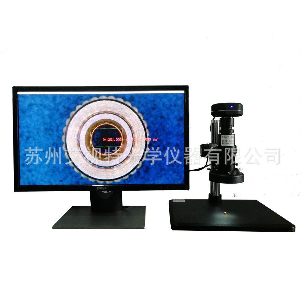 视频显微镜可接电脑可测量拍照数据报表导出高清视频显微镜