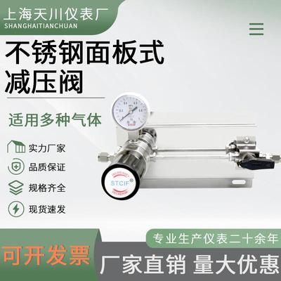 不锈钢终端面板气体减压阀316L调压稳压耐腐蚀氢气氨气氧气氮气二