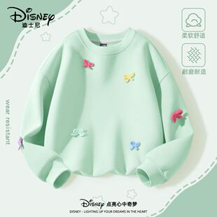洋气卫衣潮酷百搭休闲校园衣 2026洋气百搭薄款 迪士尼女童春季 新款