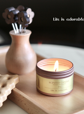 adorable而立 手工香薰蜡烛试香旅行装试用香氛扩香氛围感80g原创