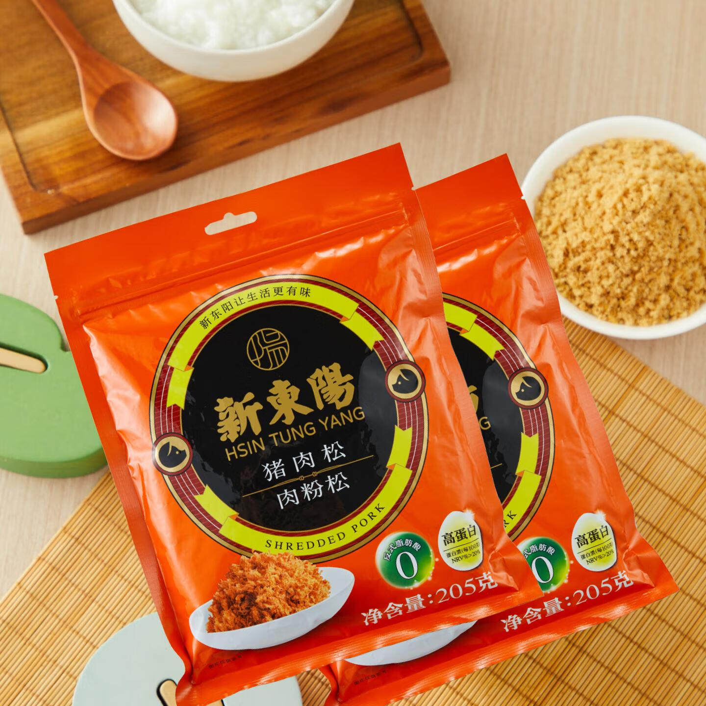 【新东阳旗舰店】猪肉松(肉粉松)海苔儿童寿司用休闲零食205g*2,零食/坚果/特产,猪肉类,淘宝优惠券,粉丝福利购,淘宝优惠卷