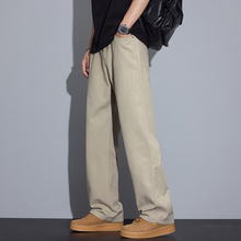 Kuvine秋季美式风复古休闲裤男款宽松直筒男生耐磨工装阔腿长裤子