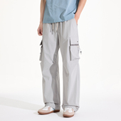 冲锋休闲裤 Kuvine2026春夏季 机能速干百搭工装 宽松直筒美式 男 薄款