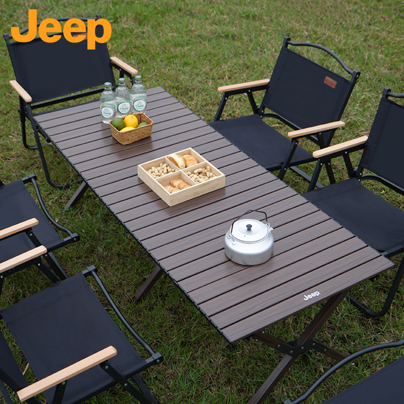 JEEP露營桌椅戶外折疊桌子