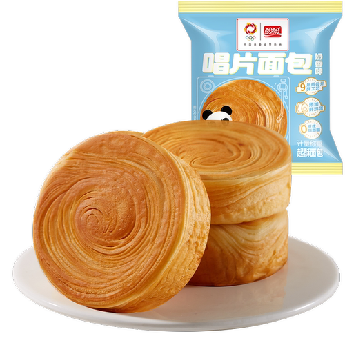 盼盼唱片面包早餐吐司手撕面包奶香味正常营养下午茶零食小吃