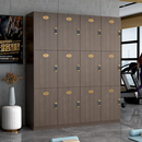 理发店更衣柜健身房瑜伽馆美容院储物存包柜员工柜美发店木质带锁