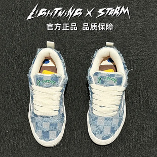 LIGHTNINGXSTORM闪电美式板鞋男款2025新款秋冬爆款休闲百搭鞋子
