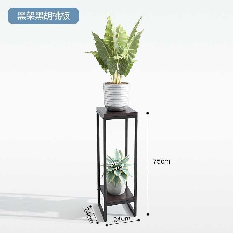 电视柜旁置物架高脚艺术感墙角多层轻奢高端客厅造型花架兰花专g