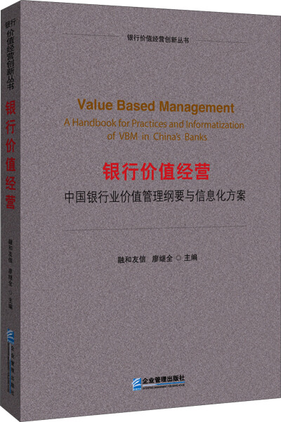 正版新书银行价值经营:中国银行业价值管理纲要与信息化方案:Ronhe V 1.09787516407592企业管理