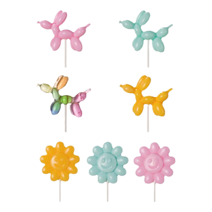 CANDY KEY手工创意气球小狗太阳花童趣棒棒糖零食好吃不腻伴手礼