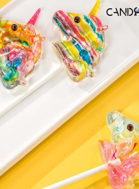 CANDY KEY高颜值手工独角兽造型棒棒糖创意糖果网红爆款礼物