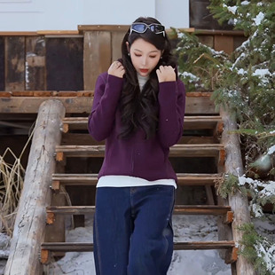 NILICO陈媚 呼吸感磨毛显瘦百搭保暖外套 冬日精灵