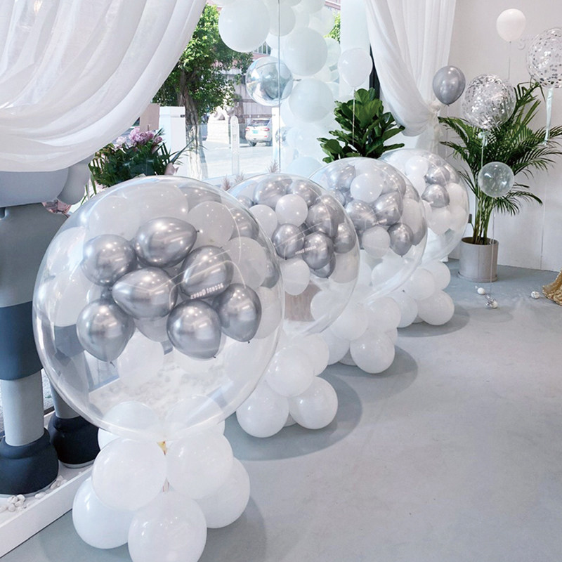 吉安本地圆形地爆气球天爆球空爆全套布置结婚婚礼爆破球喜庆开业