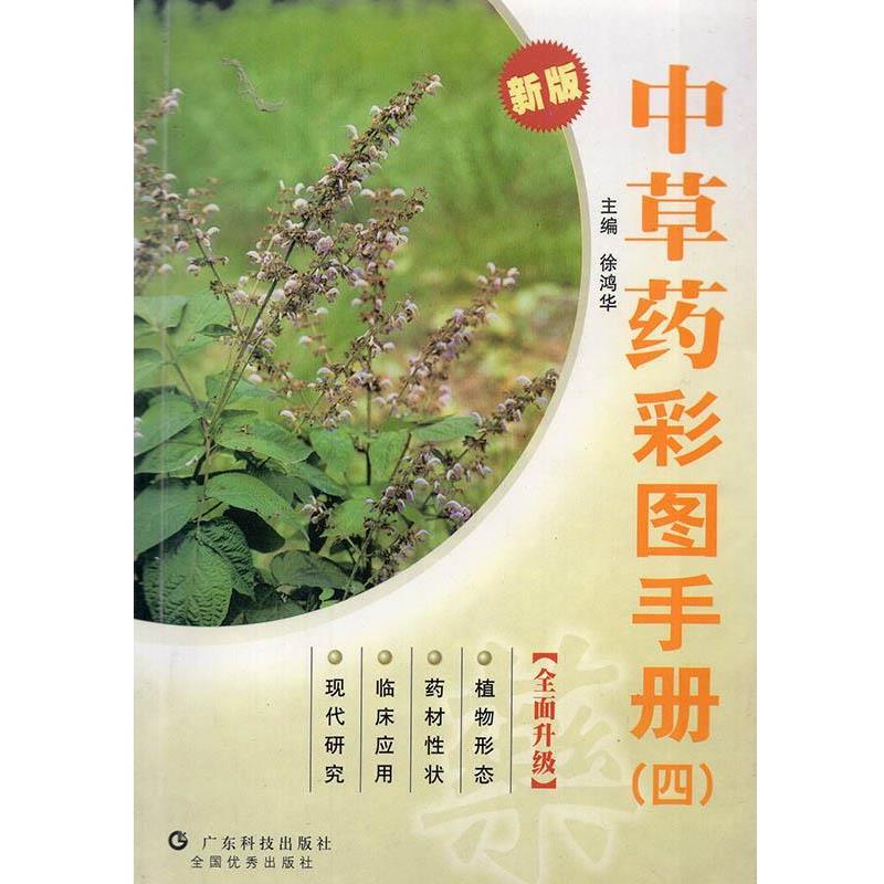 【正版书籍】 新版中草药彩图手册④ 广东科学技术出版社