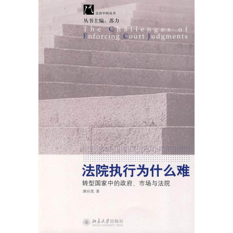 【正版书籍】 法院执行为什么难:转型国家中的政府、市场与法院 唐应茂 著 北京大学出版社
