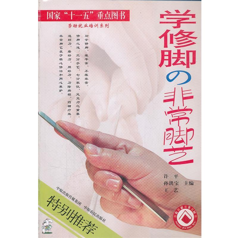 【正版书籍】 学修脚 脚艺 许平,孙洪宝,王艺 主编 中原农民出版社