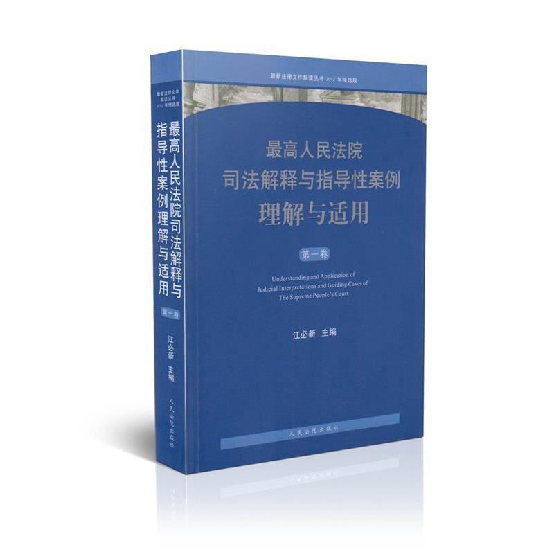 【正版书籍】 人民法院司法解释与指导性案例理解与适用 江必新 编 人民法院出版社
