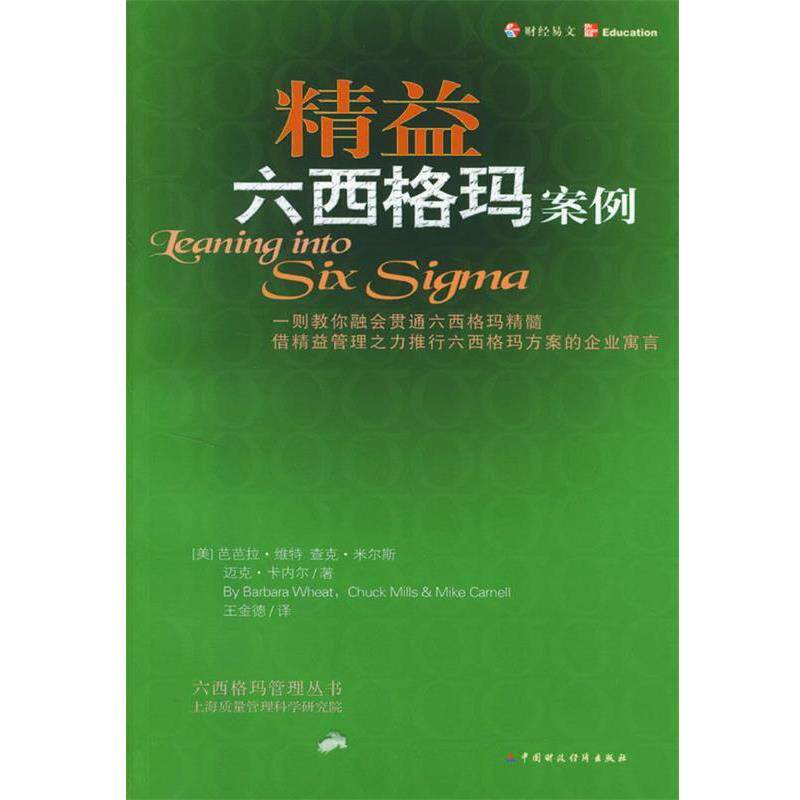 【正版书籍】 精益六西格玛案例 (英)维特 等著,王金德 译 中国财经出版社