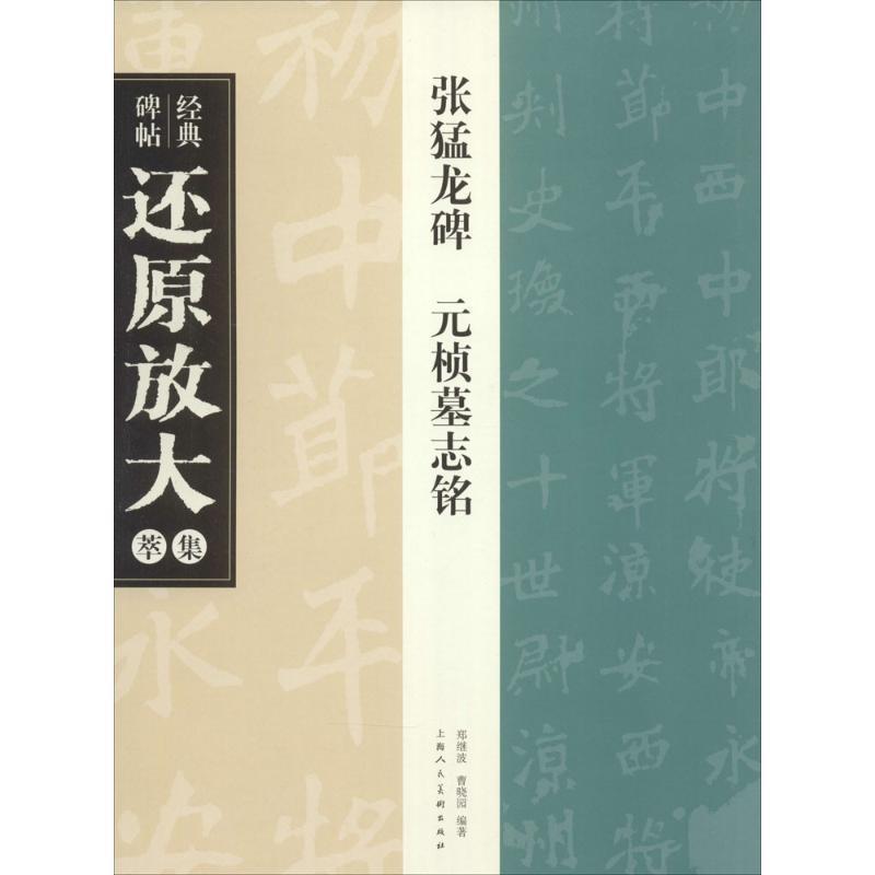【正版书籍】 经典碑帖还原放大集萃:张猛龙碑元桢墓志铭 曹晓园,郑继波 著 上海人民美术出版社