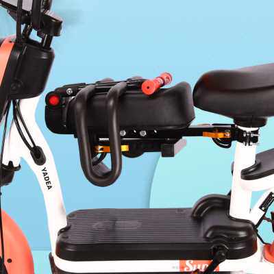 儿童安全座椅前置电动自行车宝宝可折叠座椅电动车加厚坐垫弹性好