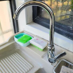 家用防溅水二合一洗菜盆池洗碗水槽通用 不锈钢厨房水龙头冷热水款