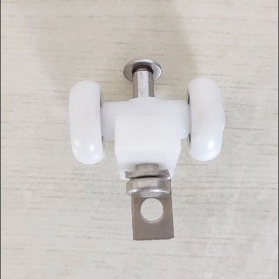 轨道五金滑轮子隔断塑料老款配件卫生间铝合金上吊轮推拉门折叠门