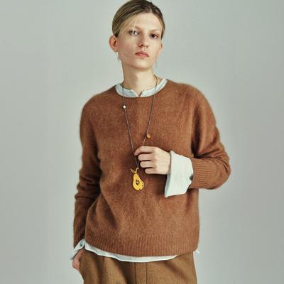 RedRef 纯羊毛多色拉毛针织衫