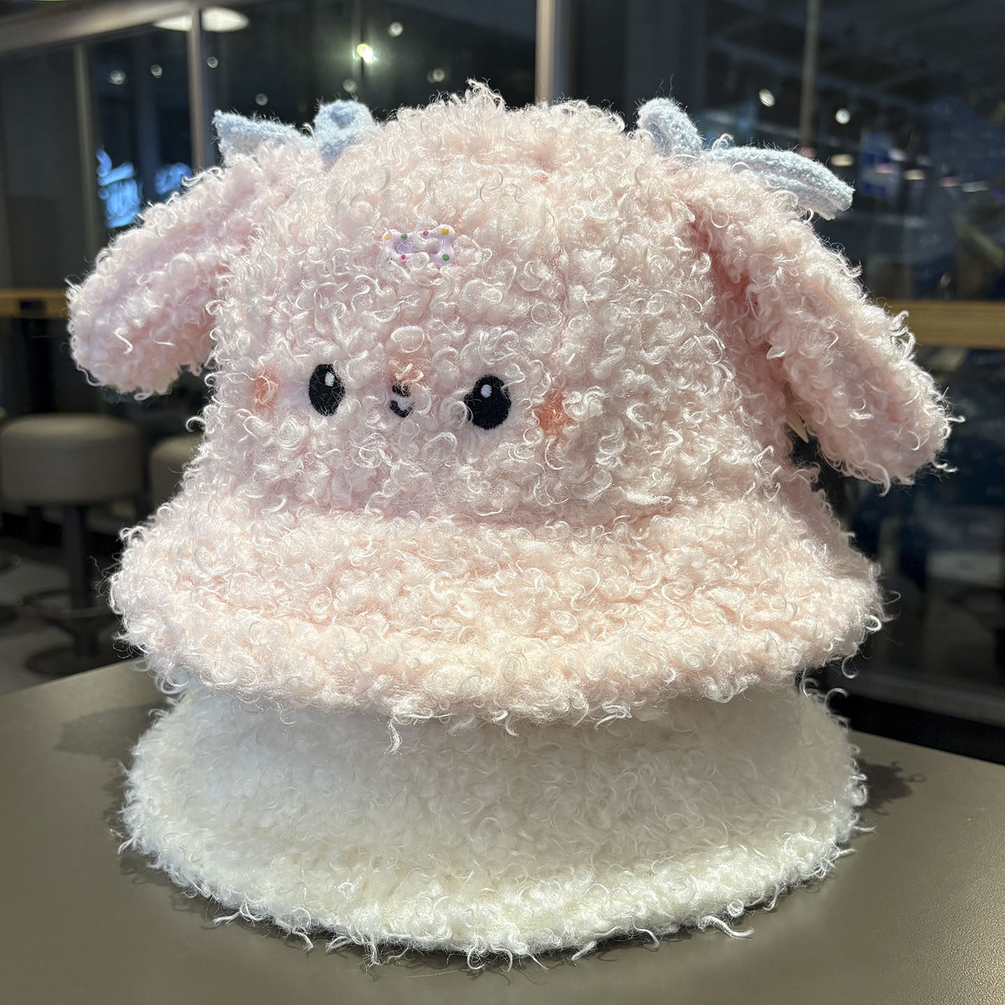 韩版甜美可爱兔耳毛绒渔夫帽子女秋冬防寒保暖百搭显脸小护耳盆帽,服饰配件/皮带/帽子/围巾,帽子,淘宝优惠券,粉丝福利购,淘宝优惠卷